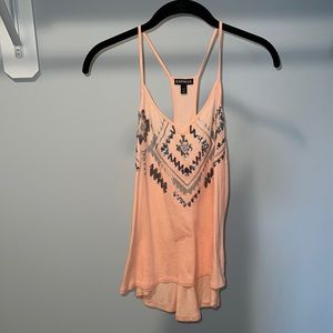 Racerback tank top with spaghetti straps | bead design